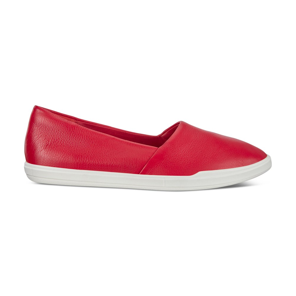 ECCO Womens Loafer Red - Simpil - CQI-501678